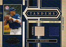 2004 Playoff Honors #T3 Alex Rodriguez Bat/Jersey