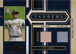 2004 Playoff Honors #T21 Eric Chavez Jersey