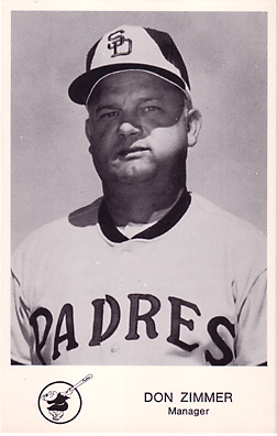 1972 Padres Postcard