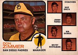 1973 O-Pee-Chee Don Zimmer #12 Front