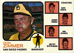 1973 Topps Don Zimmer #12A Front