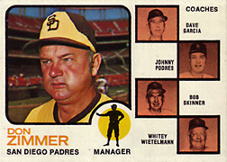 1973 Topps Don Zimmer #12B Front