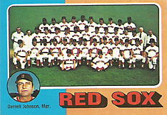 1975 Topps Mini #172 Red Sox Team Card Front