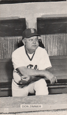 1977 JD McCarthy Postcard Don Zimmer #NN Front