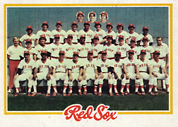 1978 Topps #424 Red Sox Team Card Front