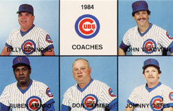 1984 7-Up Cubs Team Set Don Zimmer Front