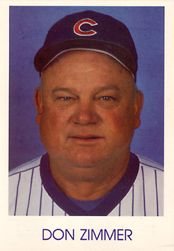 1985 Lion's Photo Don Zimmer Front