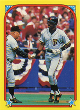1988 O-Pee-Chee Stickers #16 / Valenzuela #30 Front