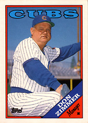 1988 Topps Traded Don Zimmer #131T Front