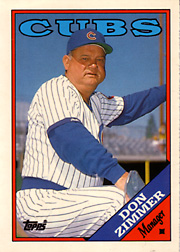 1988 Topps Traded Tiffany Don Zimmer #131T Front