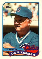 1989 Topps Tiffany Don Zimmer #134 Front